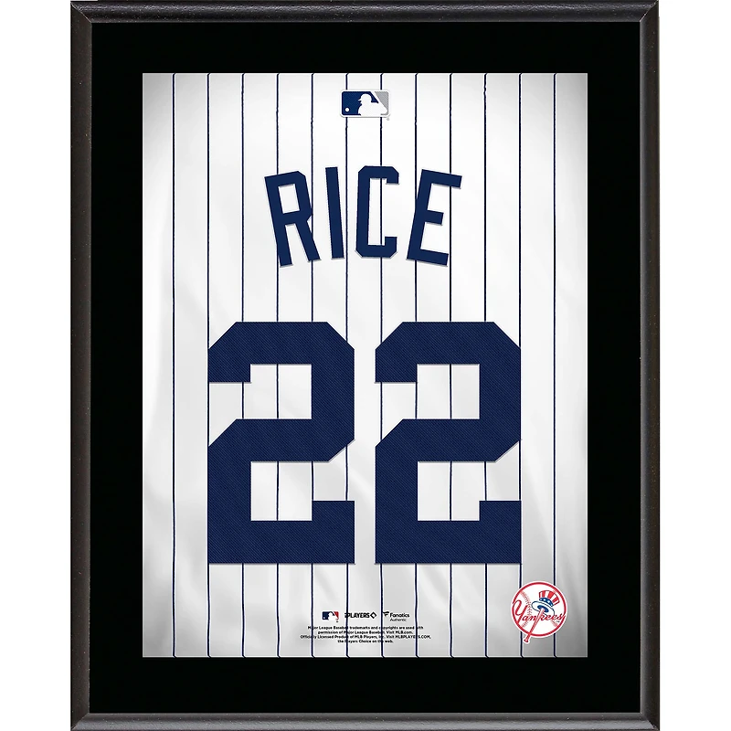 Ben Rice New York Yankees 10.5" x 13" Jersey Number Sublimated Player Plaque