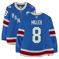 J.T. Miller New York Rangers Game-Used #8 Blue Alternate Jersey vs. Buffalo Sabres on April 8, 2026