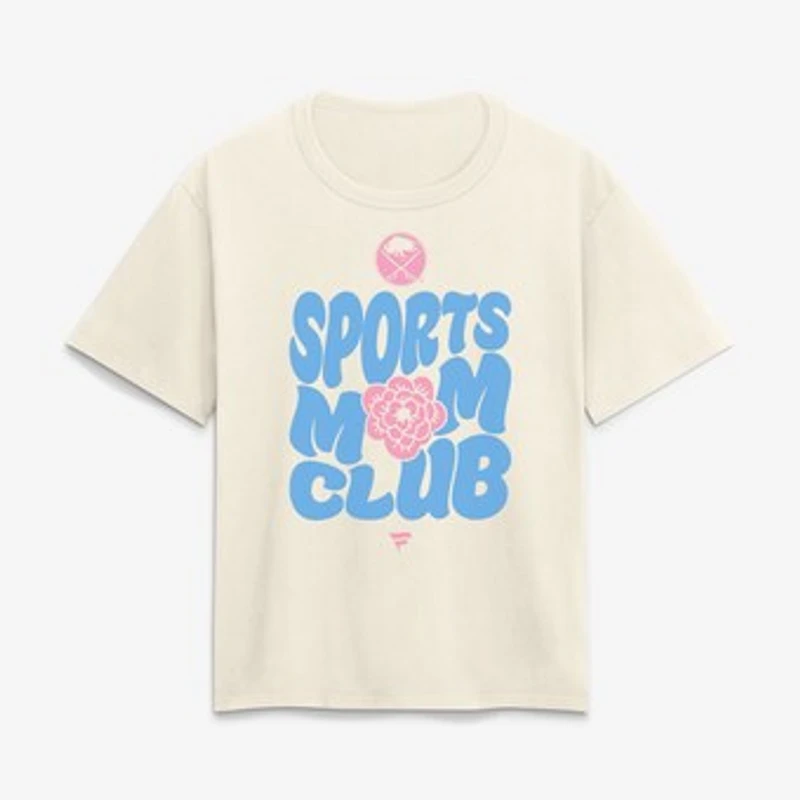 Women's Cream Buffalo Sabres Sports Mom Club T-Shirt
