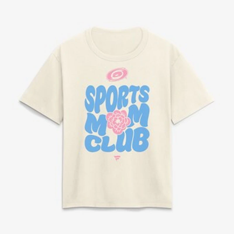 Women's Cream Carolina Hurricanes Sports Mom Club T-Shirt