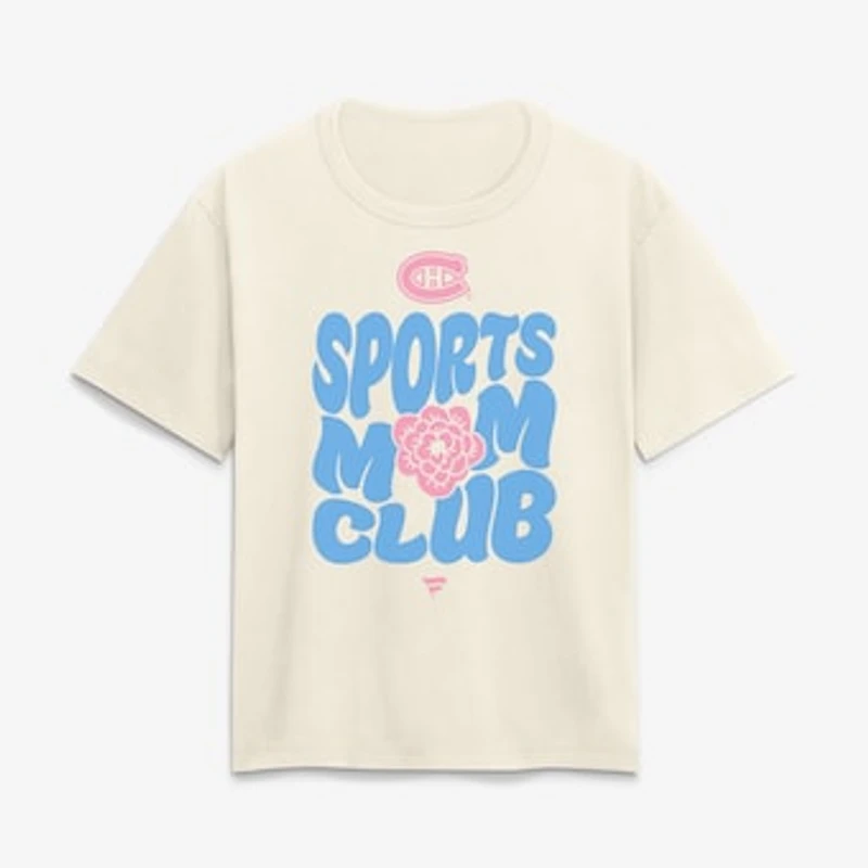 Women's Cream Montreal Canadiens Sports Mom Club T-Shirt