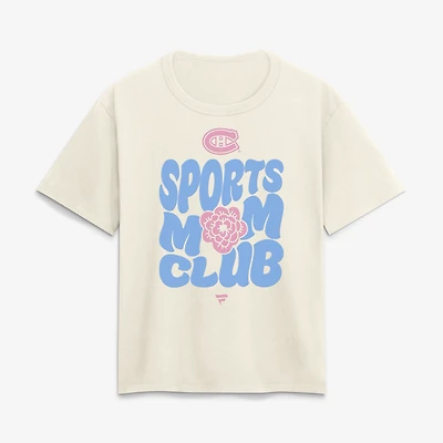 Women's Cream Montreal Canadiens Sports Mom Club T-Shirt