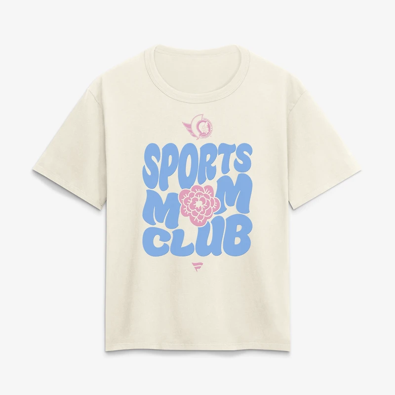 Women's Cream Ottawa Senators Sports Mom Club T-Shirt