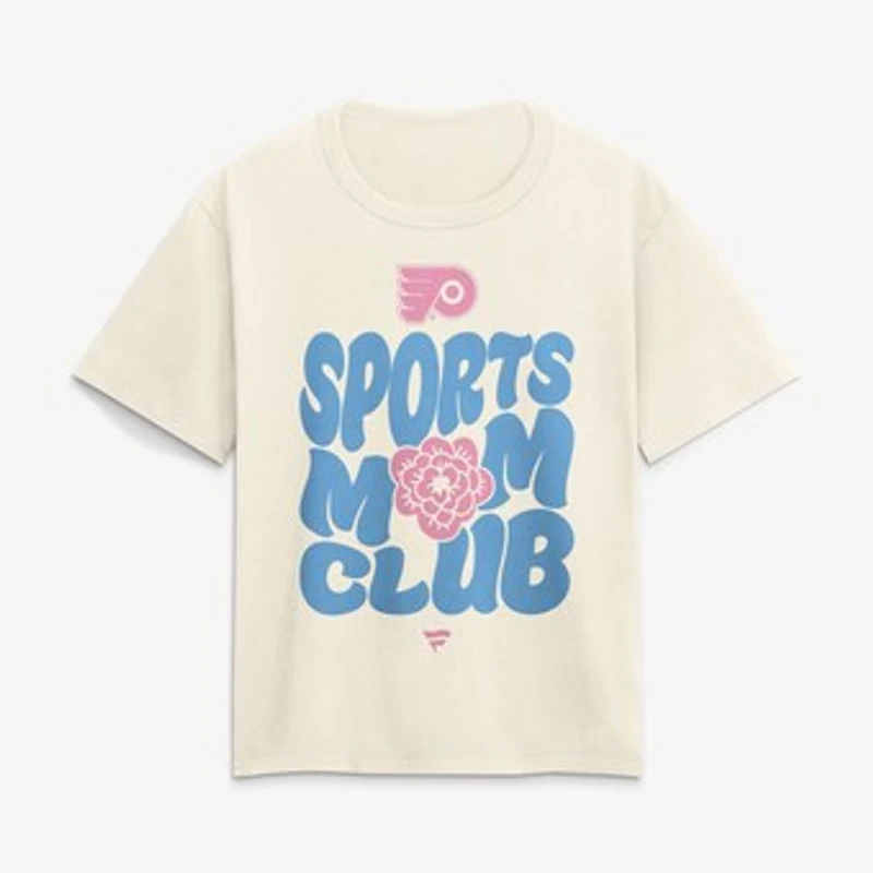 Women's Cream Philadelphia Flyers Sports Mom Club T-Shirt