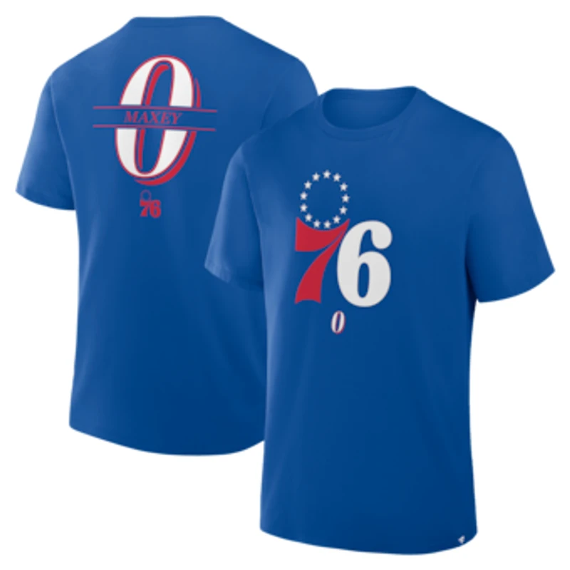 Men's Tyrese Maxey Royal Philadelphia 76ers In The Paint Legacy T-Shirt