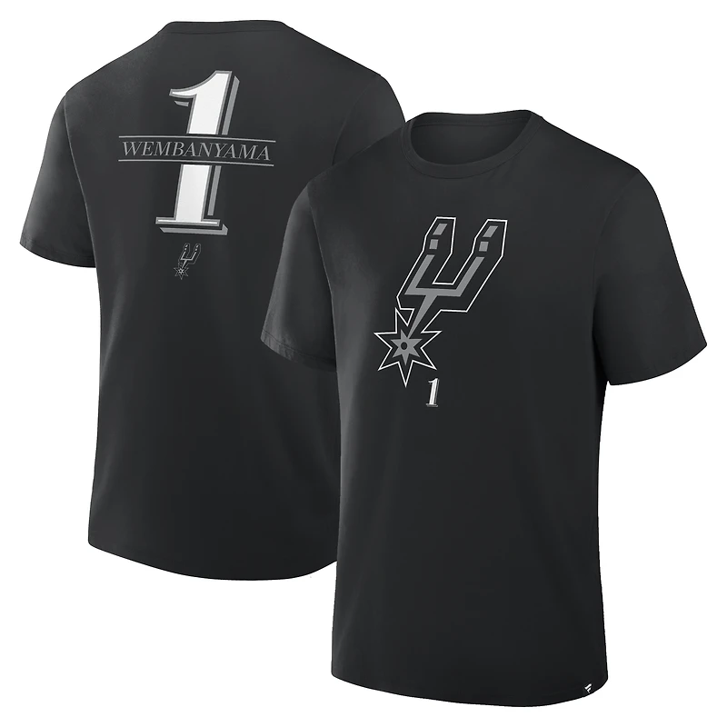 Men's Victor Wembanyama Black San Antonio Spurs In The Paint Legacy T-Shirt