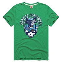 Men's Homage  Neon Green Seattle Seahawks NFL x Grateful Dead Tri-Blend T-Shirt