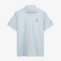 Men's Peter Millar  White Presidents Cup Team USA Flock Performance Jersey Polo