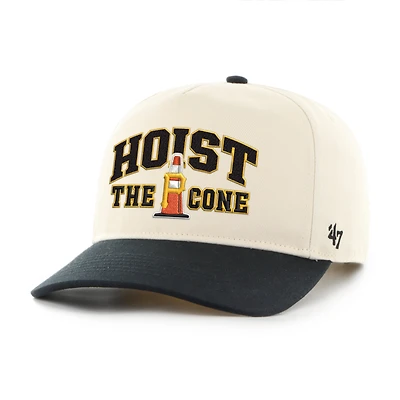Men's '47 Natural/Black Pittsburgh Pirates Hoist the Cone Hitch Adjustable Hat