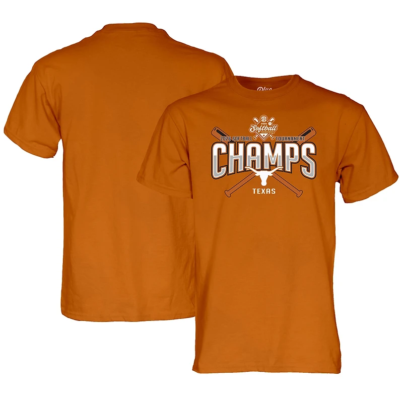 Unisex Blue 84 Texas Orange Texas Longhorns 2026 SEC Softball Tournament Champions Locker Room T-Shirt