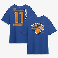 Men's Jalen Brunson Blue New York Knicks 2026 NBA Finals Name & Number Legacy T-Shirt