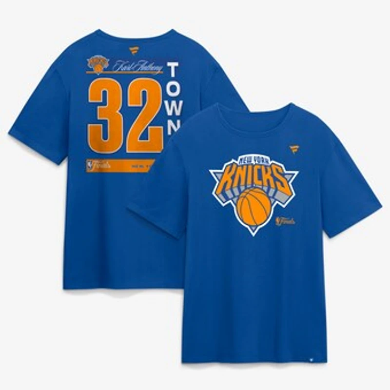 Men's Karl-Anthony Towns Blue New York Knicks 2026 NBA Finals Name & Number Legacy T-Shirt