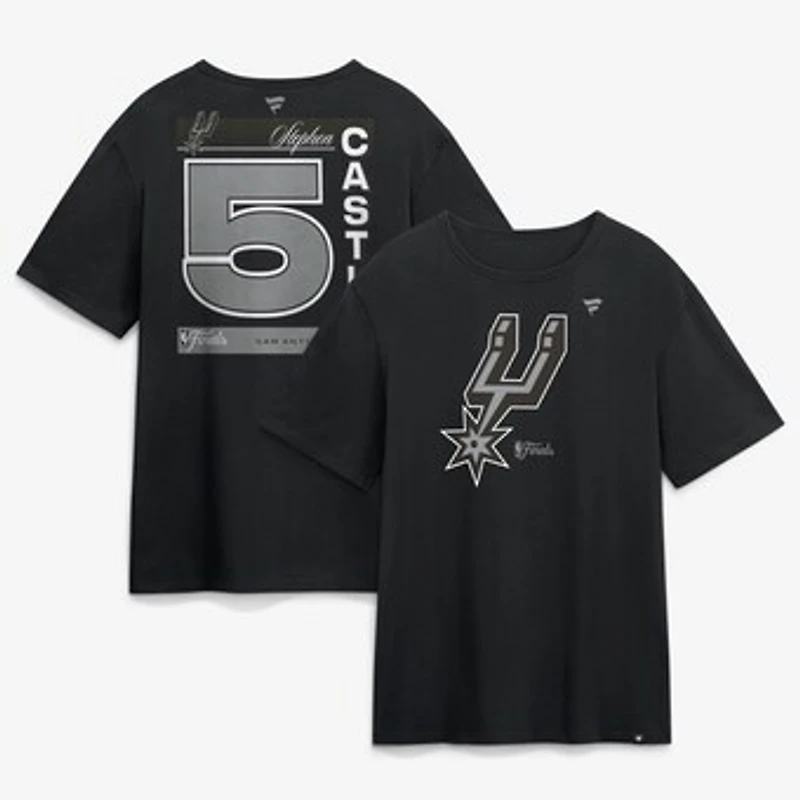 Men's Stephon Castle Black San Antonio Spurs 2026 NBA Finals Legacy T-Shirt