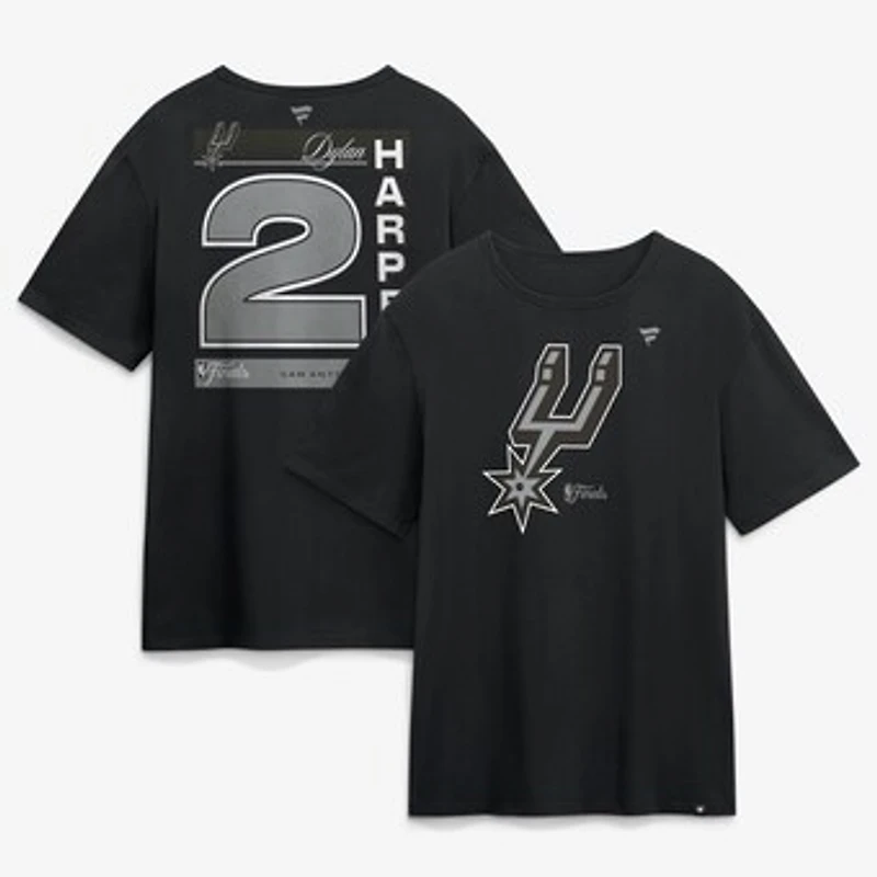 Men's Dylan Harper Black San Antonio Spurs 2026 NBA Finals Legacy T-Shirt