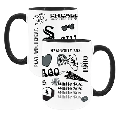 The Memory Company White Chicago White Sox 15oz Loco Coffee Mug Two-Pack Set