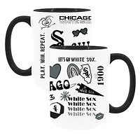 The Memory Company White Chicago White Sox 15oz Loco Coffee Mug Two-Pack Set