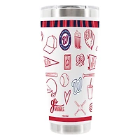 The Memory Company Washington Nationals 30oz Stainless Steel Sketchpad Tumbler