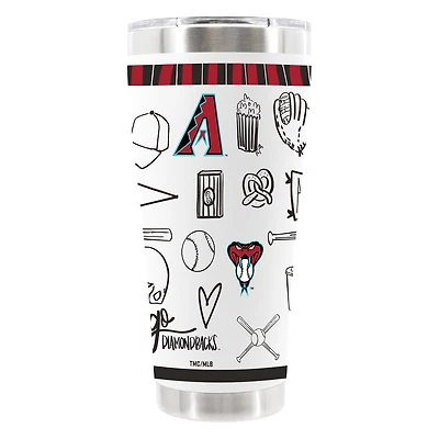 The Memory Company Arizona Diamondbacks 30oz Stainless Steel Sketchpad Tumbler