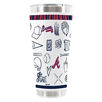 The Memory Company Atlanta Braves 30oz Stainless Steel Sketchpad Tumbler
