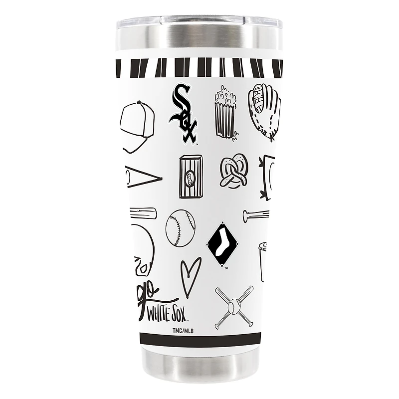 The Memory Company Chicago White Sox 30oz Stainless Steel Sketchpad Tumbler