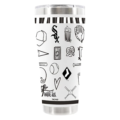 The Memory Company Chicago White Sox 30oz Stainless Steel Sketchpad Tumbler
