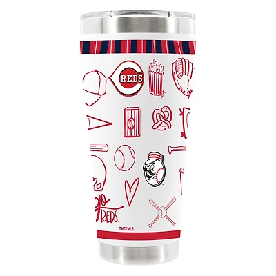The Memory Company Cincinnati Reds 30oz Stainless Steel Sketchpad Tumbler