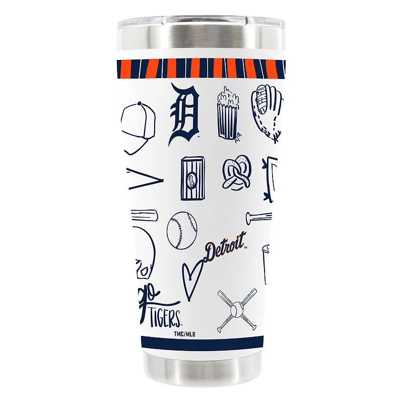 The Memory Company Detroit Tigers 30oz Stainless Steel Sketchpad Tumbler