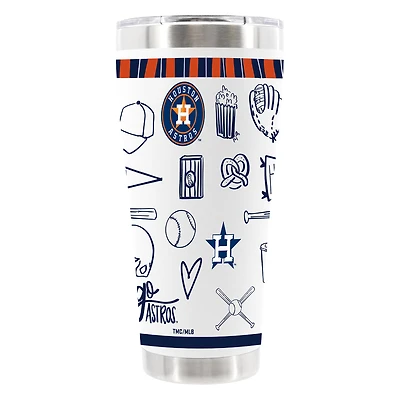 The Memory Company Houston Astros 30oz Stainless Steel Sketchpad Tumbler