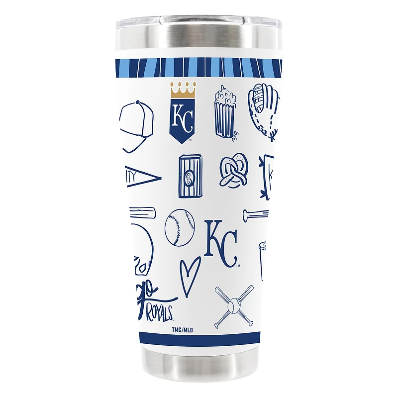 The Memory Company Kansas City Royals 30oz Stainless Steel Sketchpad Tumbler