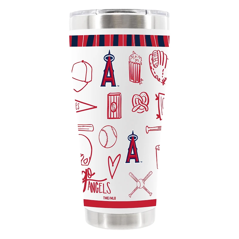 The Memory Company Los Angeles Angels 30oz Stainless Steel Sketchpad Tumbler