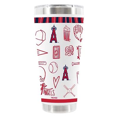 The Memory Company Los Angeles Angels 30oz Stainless Steel Sketchpad Tumbler