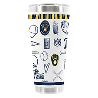 The Memory Company Milwaukee Brewers 30oz Stainless Steel Sketchpad Tumbler