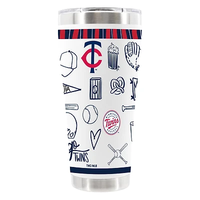 The Memory Company Minnesota Twins 30oz Stainless Steel Sketchpad Tumbler