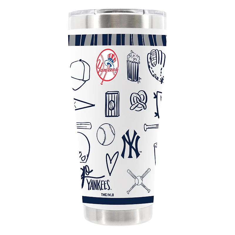 The Memory Company New York Yankees 30oz Stainless Steel Sketchpad Tumbler