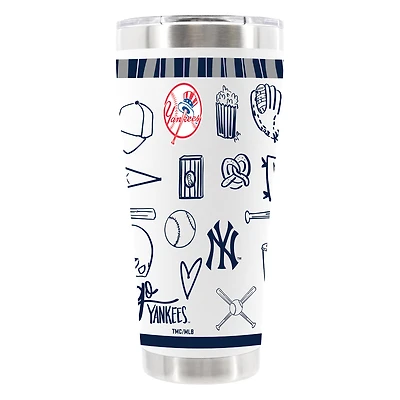 The Memory Company New York Yankees 30oz Stainless Steel Sketchpad Tumbler