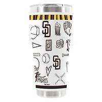 The Memory Company San Diego Padres 30oz Stainless Steel Sketchpad Tumbler