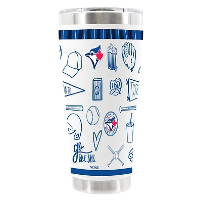 The Memory Company Toronto Blue Jays 30oz Stainless Steel Sketchpad Tumbler