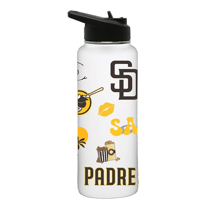 The Memory Company San Diego Padres Loco 34oz. Quencher Bottle