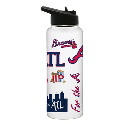 The Memory Company Atlanta Braves Loco 34oz. Quencher Bottle