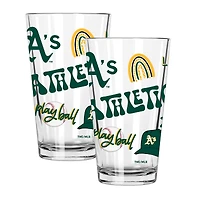 The Memory Company Athletics Loco 16oz Pint Glass Two-Piece Set