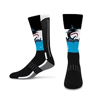Youth Starter  Black Miami Marlins Phenom Neo Streak Socks