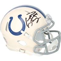 Peyton Manning Indianapolis Colts Autographed Riddell Retro Speed Mini Helmet