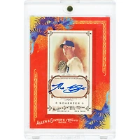 Max Scherzer Detroit Tigers Autographed 2010 Topps Allen & Ginter Mini Framed #AGA-MS Card