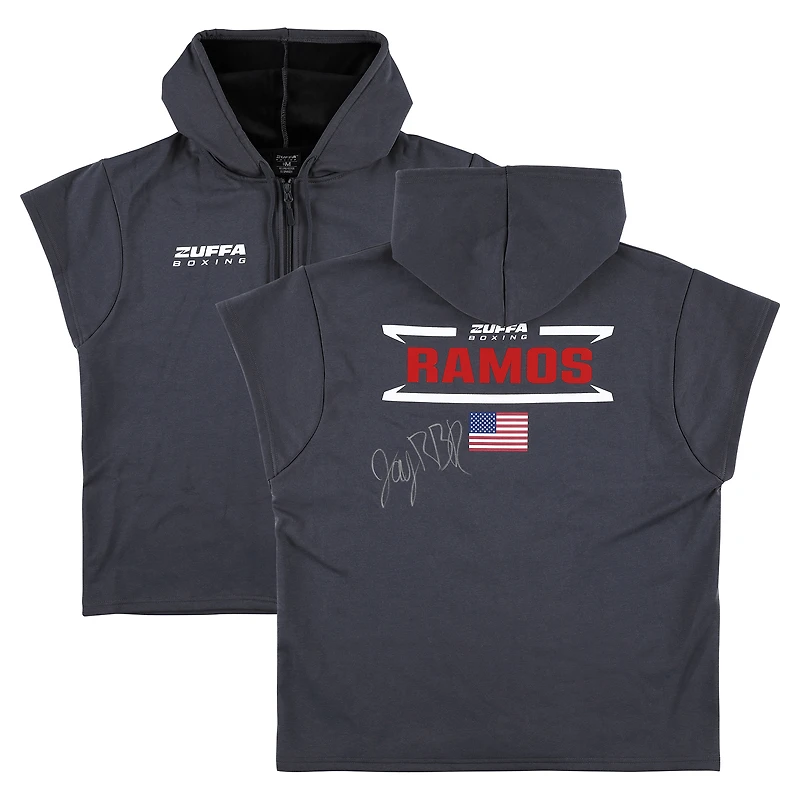Jaycob Ramos Zuffa Boxing 04 Autographed Event-Worn Walkout Hoodie