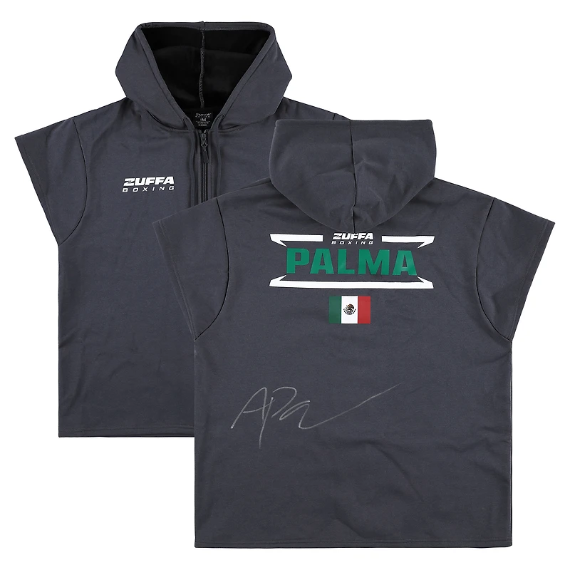 Adan Palma Zuffa Boxing 04 Autographed Event-Worn Walkout Hoodie