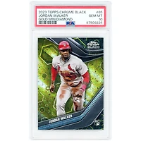 Jordan Walker St. Louis Cardinals 2023 Topps Chrome Black Gold Mini Diamond Refractor #65 #20/50 PSA Authenticated 10 Rookie Card