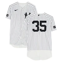 Cody Bellinger New York Yankees Game-Used #35 White Pinstripe Jersey vs. Kansas City Royals on April 19, 2026