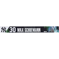 Max Schuemann New York Yankees Player-Issued #30 Nameplate from 2026 MLB Spring Training