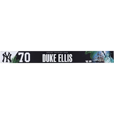 Duke Ellis New York Yankees Player-Issued #70 Nameplate from 2026 MLB Spring Training
