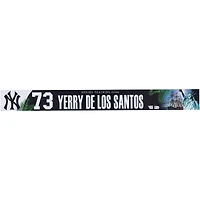 Yerry De Los Santos New York Yankees Player-Issued #73 Nameplate from 2026 MLB Spring Training